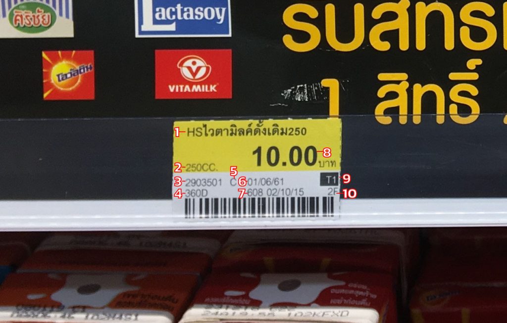 ป้ายราคาสินค้า 7-11