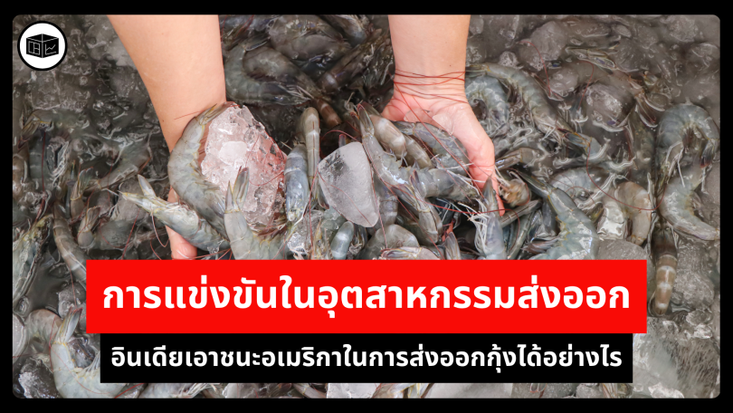 การแข่งขันในอุตสาหกรรมส่งออก อินเดียเอาชนะอเมริกาในการส่งออกกุ้งได้อย่างไร